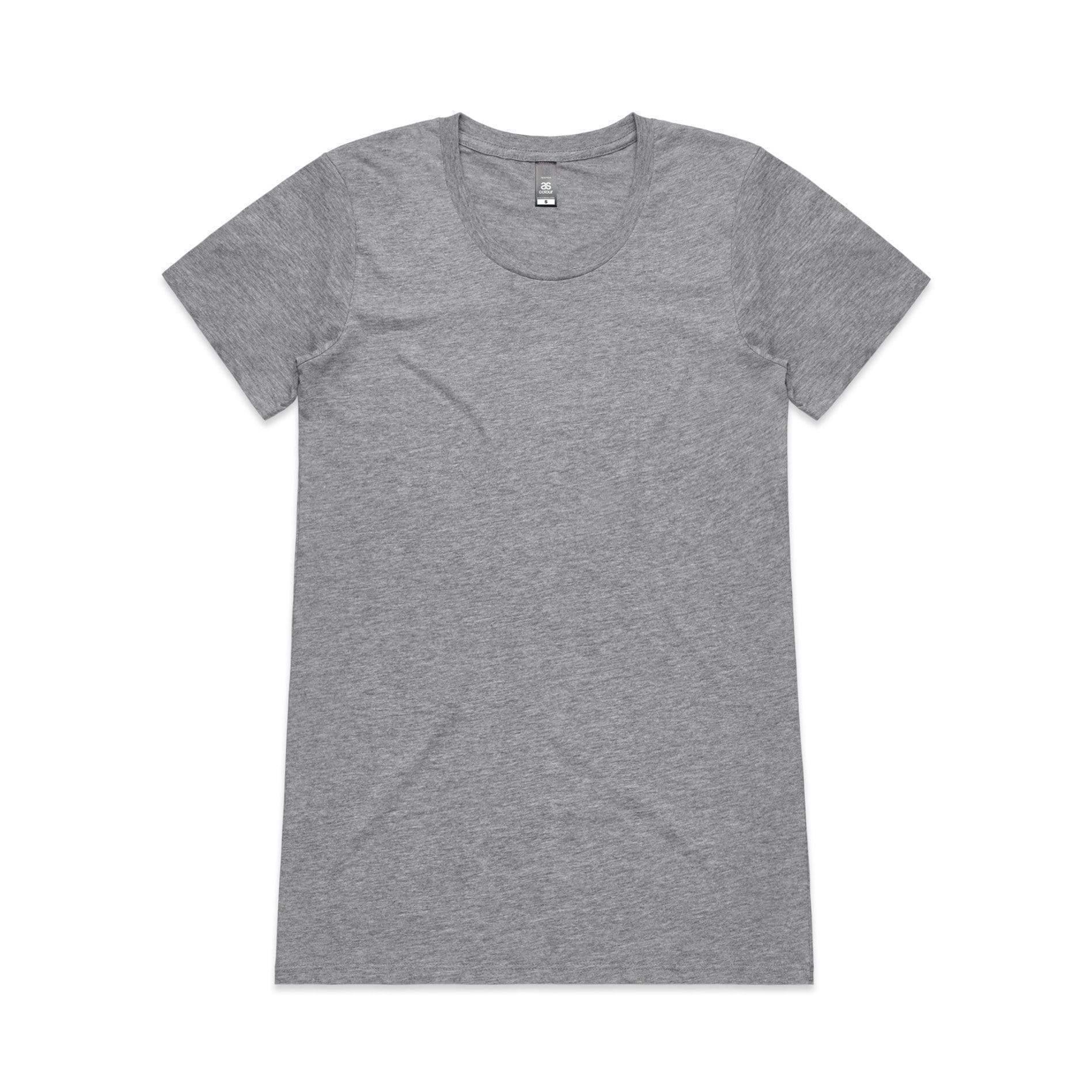 As Colour Women's Wafer tee 4002 Casual Wear As Colour GREY MARLE XSM